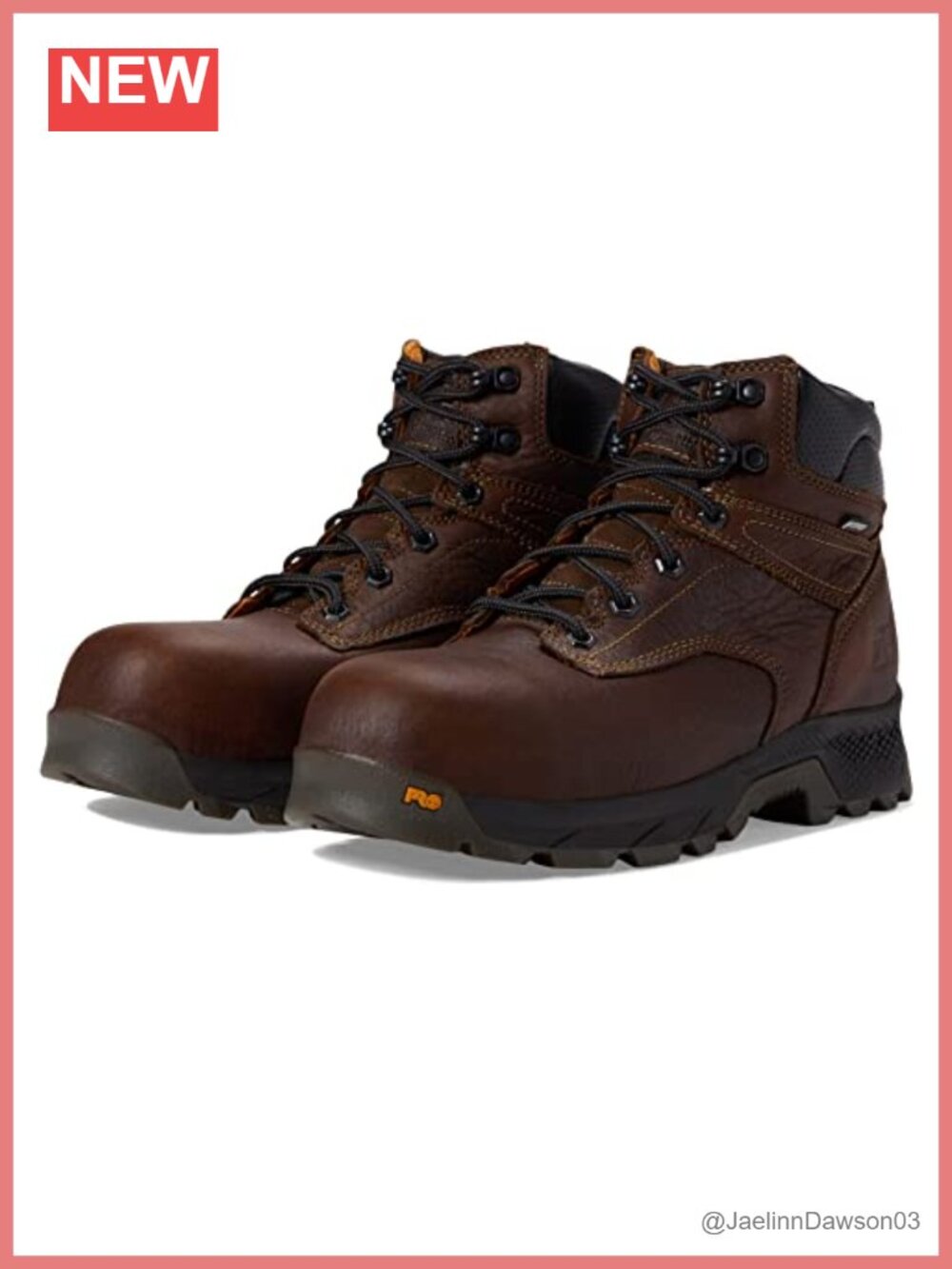 Waterproof Composite Toe Work Boots Steel-Free Safety Footwear 6 Inch